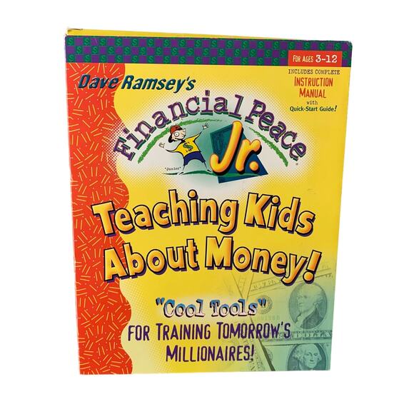 Dave Ramsey Financial Peace Jr. Teaching Kids About Money Ages 3-12 COMPLETE - Picture 1 of 11